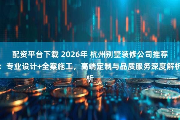 配资平台下载 2026年 杭州别墅装修公司推荐：专业设计+全案施工，高端定制与品质服务深度解析