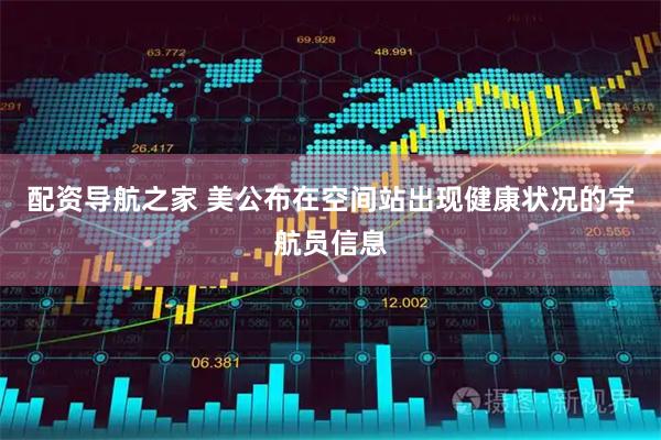 配资导航之家 美公布在空间站出现健康状况的宇航员信息